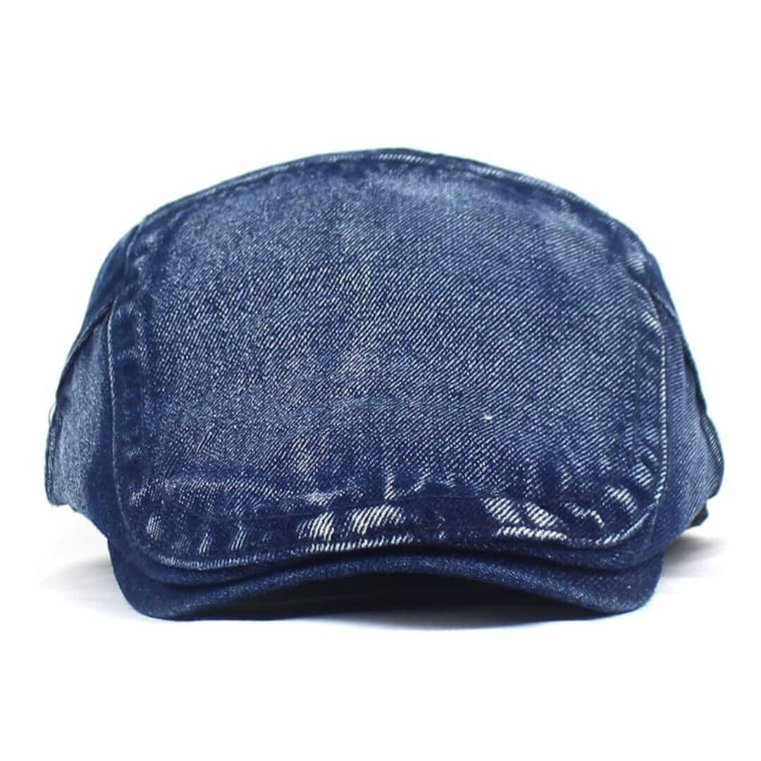 Washed Denim Flat Cap | QUEANBEYAN