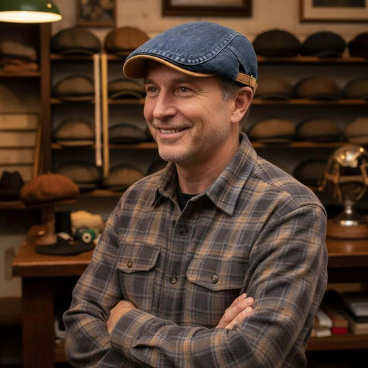 Denim Flat Cap | GOSFORD