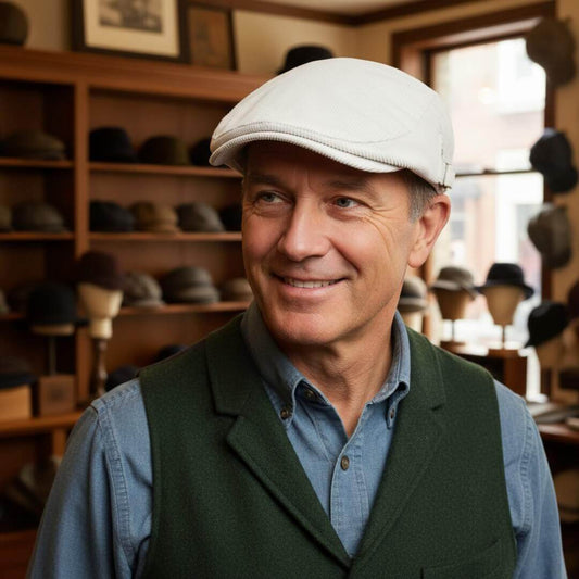 Corduroy Flat Cap | ORANGE