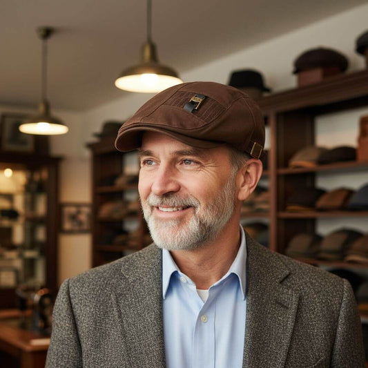 Twill Cotton Flat Cap | BUSSELTON