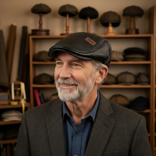 Leather Grid Cap | BURNIE