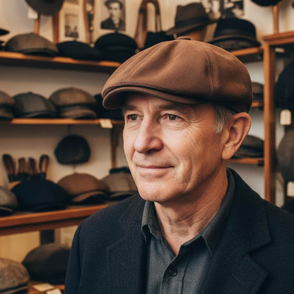 Suede Newsboy Cap | CLARENCE