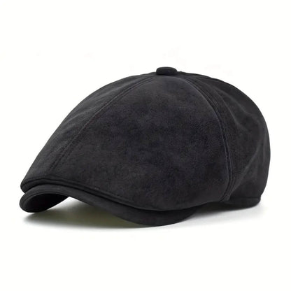 Suede Newsboy Cap | CLARENCE