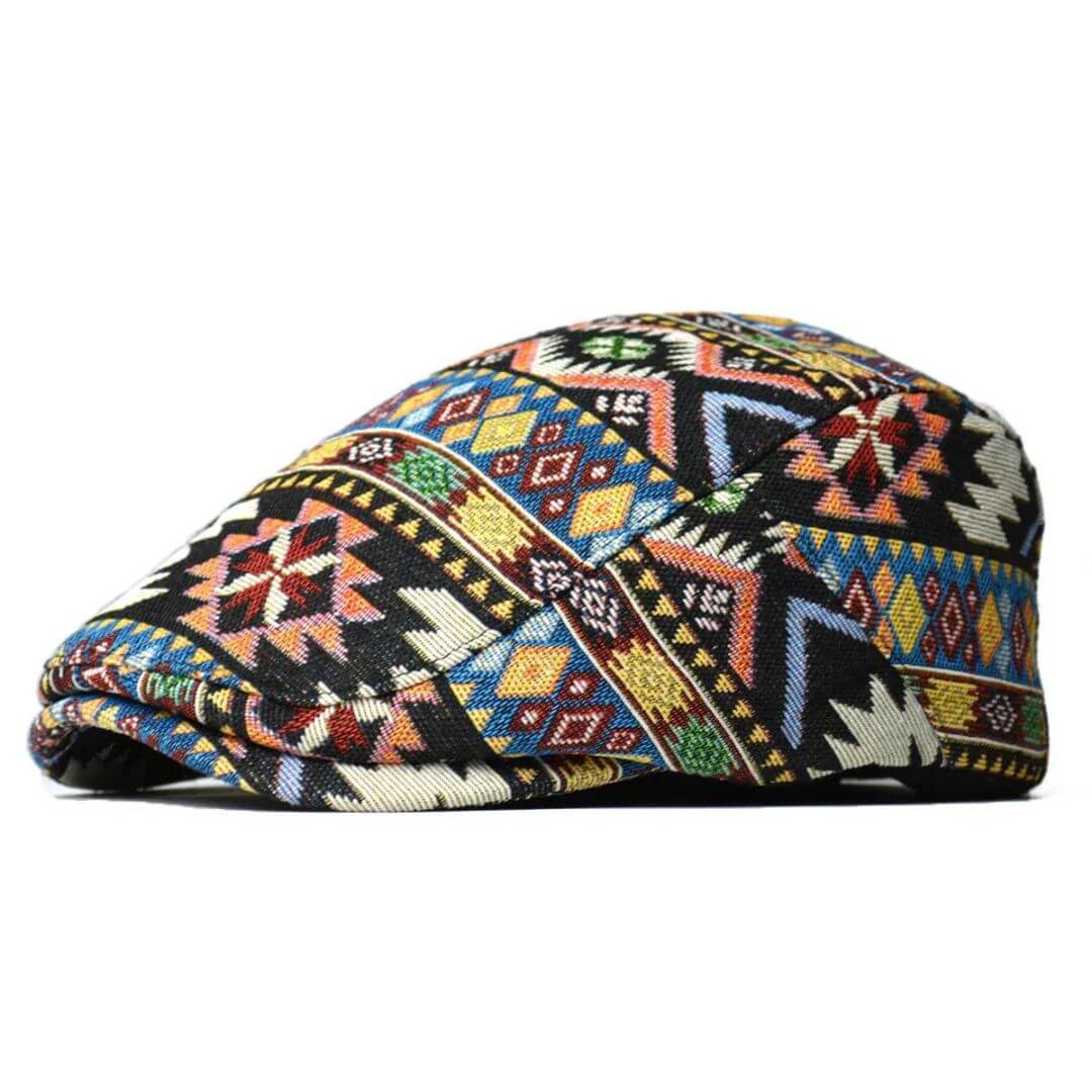 Patterned Flat Cap | FRANKSTON