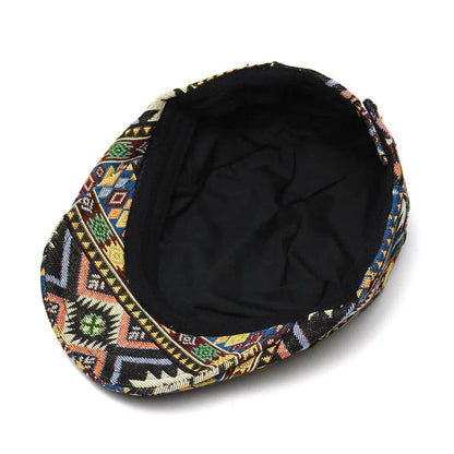 Patterned Flat Cap | FRANKSTON