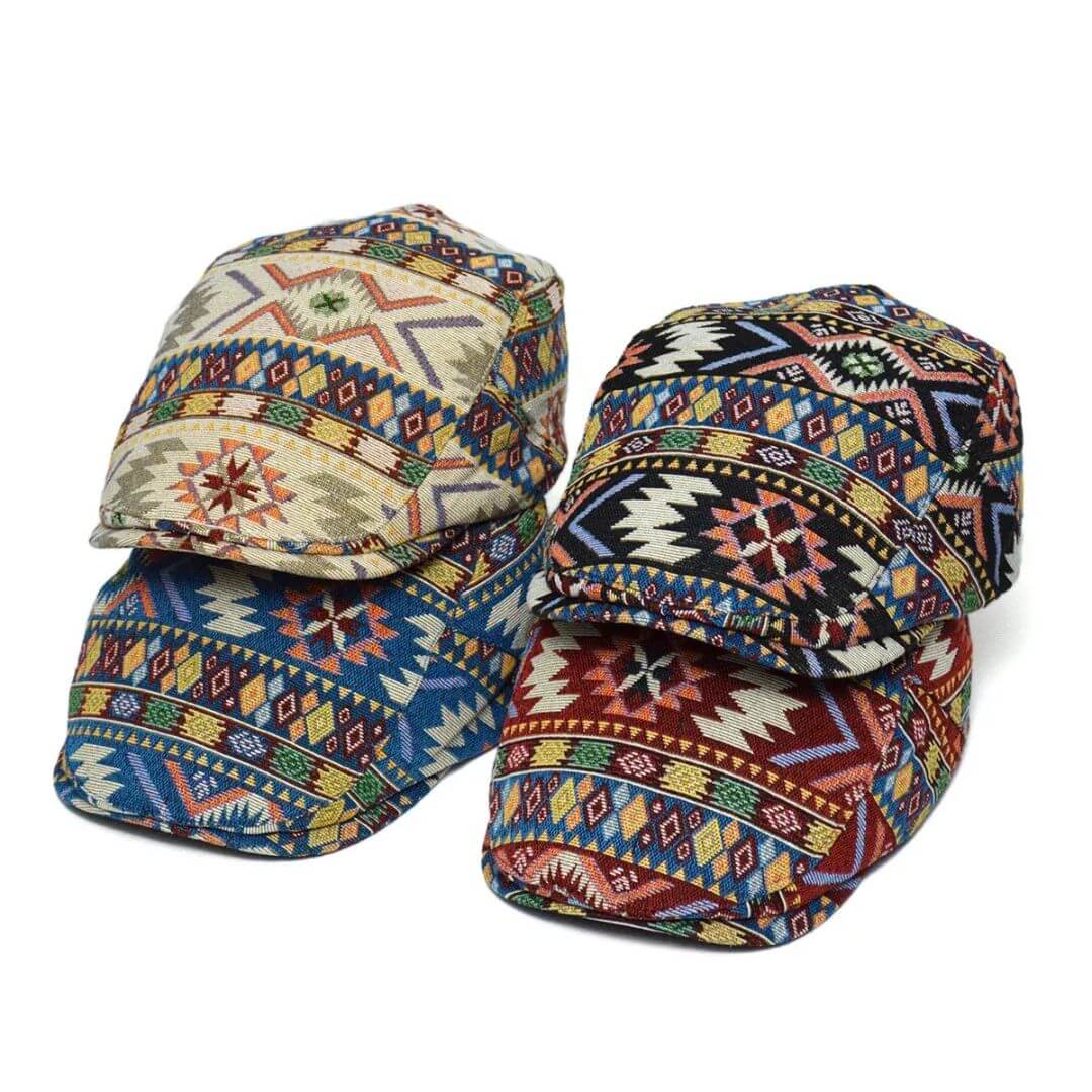 Patterned Flat Cap | FRANKSTON
