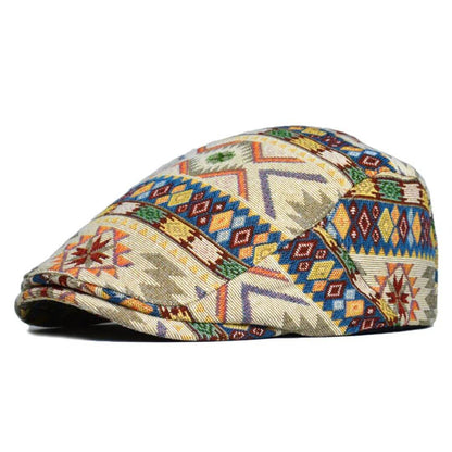 Patterned Flat Cap | FRANKSTON