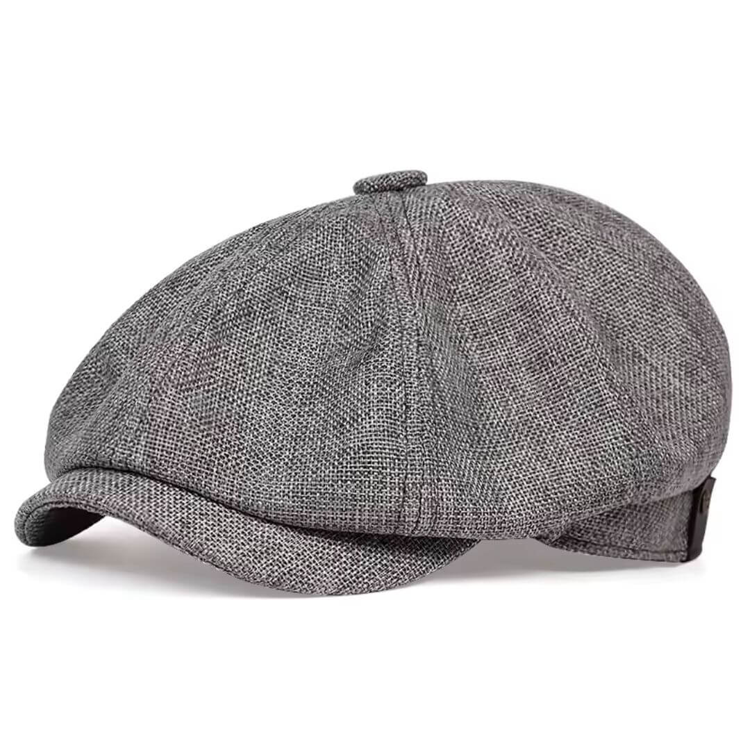 Textured Cotton Newsboy Cap - NEWCASTLE
