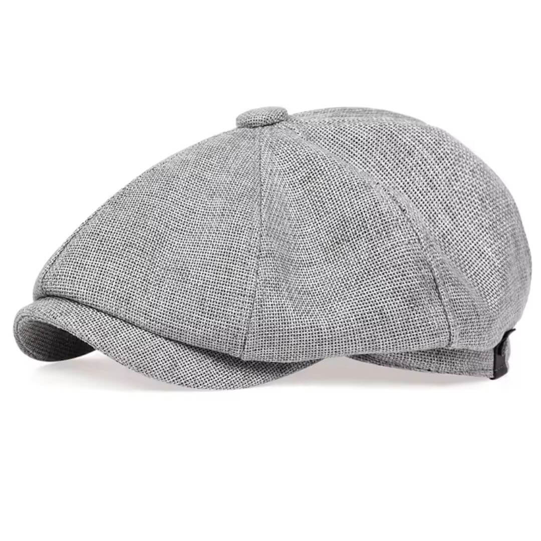 Textured Cotton Newsboy Cap - NEWCASTLE