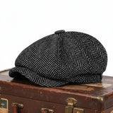 Herringbone Wool Blend Cap | MELBOURNE