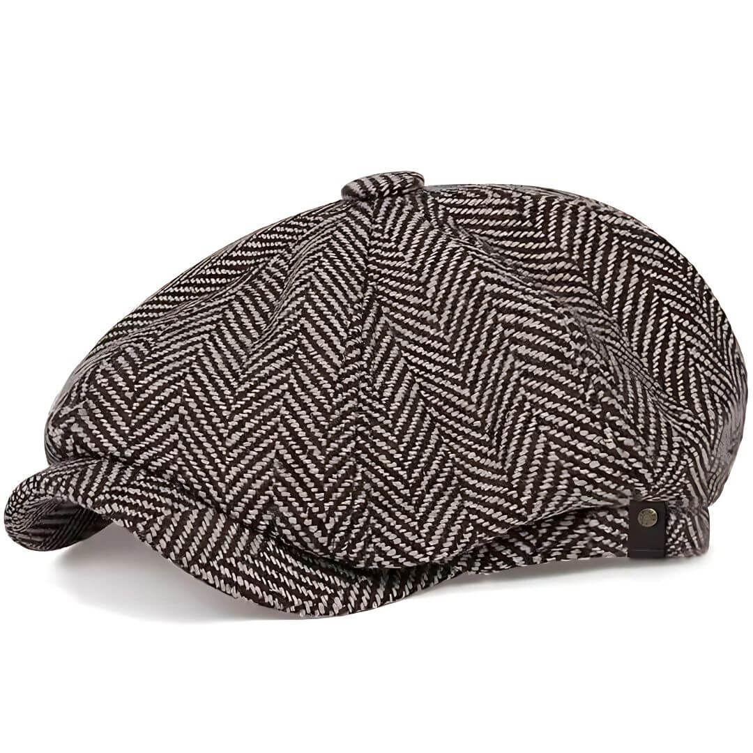 Herringbone Wool Blend Cap | MELBOURNE