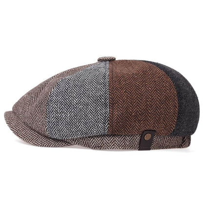 Wool Blend Patchwork Cap | MELTON