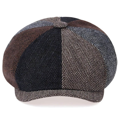 Wool Blend Patchwork Cap | MELTON