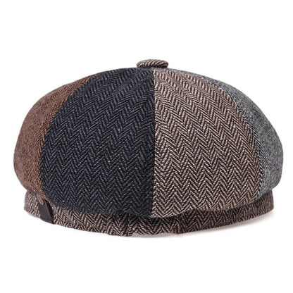Wool Blend Patchwork Cap | MELTON
