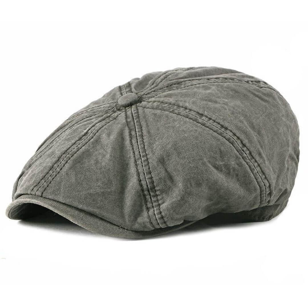 Washed Cotton Newsboy Cap | MILDURA