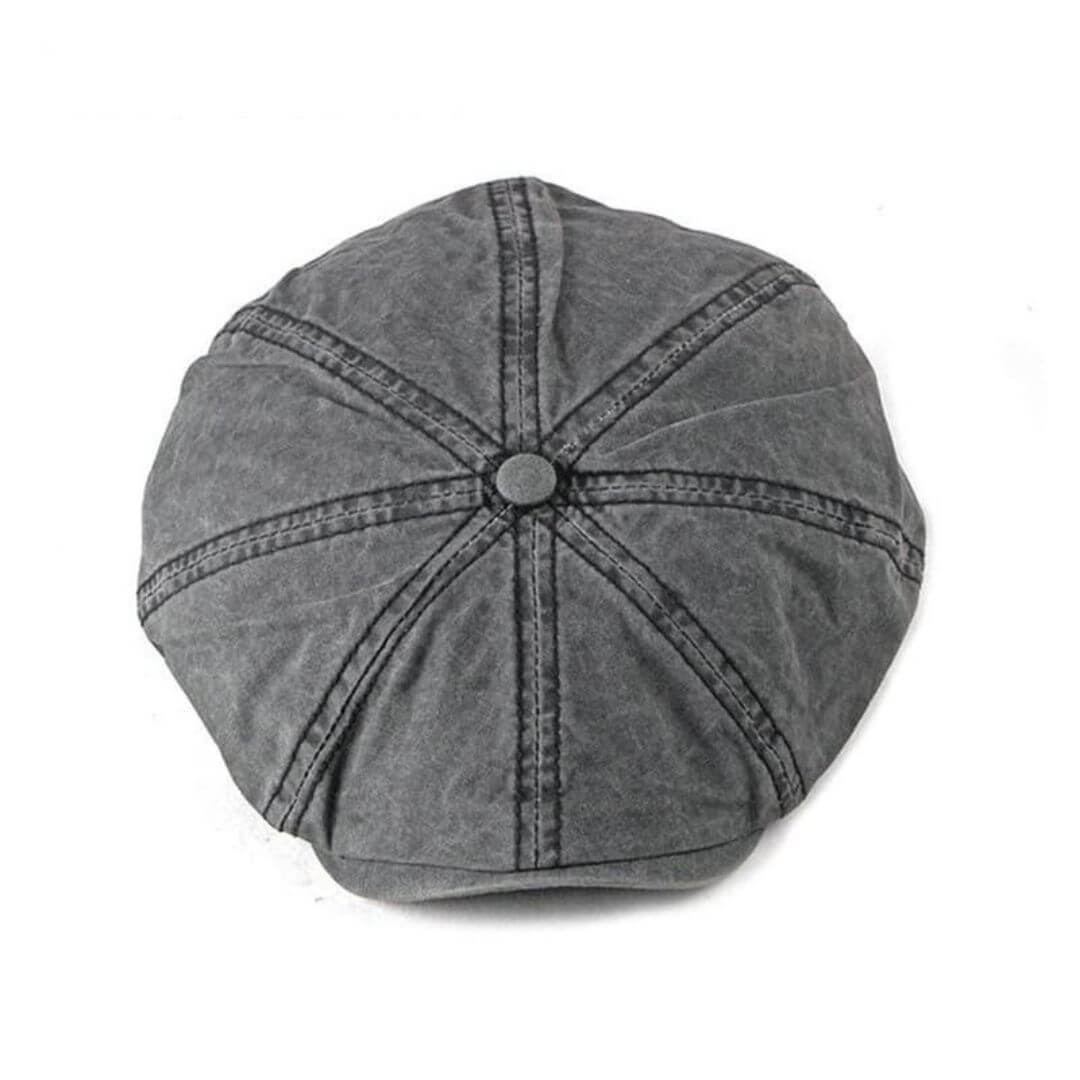 Washed Cotton Newsboy Cap | MILDURA