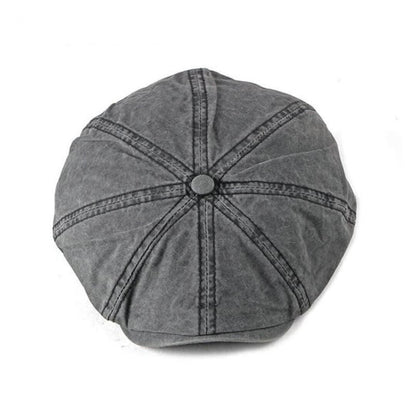 Washed Cotton Newsboy Cap | MILDURA