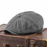 Washed Cotton Newsboy Cap | MILDURA