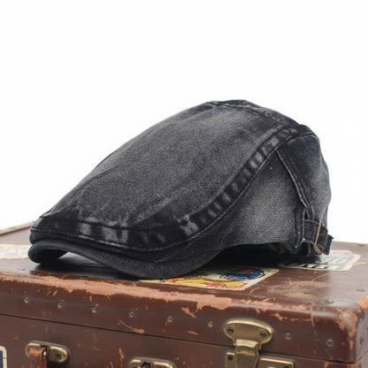 Washed Denim Flat Cap | QUEANBEYAN
