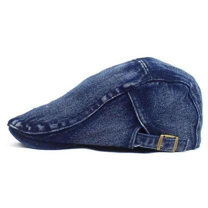 Washed Denim Flat Cap | QUEANBEYAN