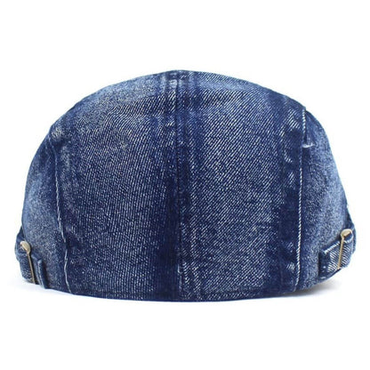 Washed Denim Flat Cap | QUEANBEYAN