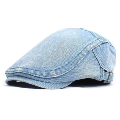 Washed Denim Flat Cap | QUEANBEYAN