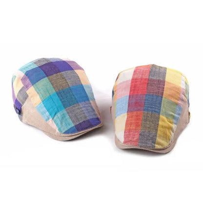 Plaid Driving Cap | ALBANY