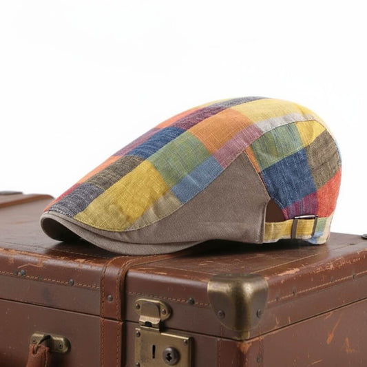Plaid Driving Cap | ALBANY
