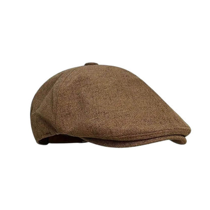 Linen Blend Flat Cap | PORT PIRIE