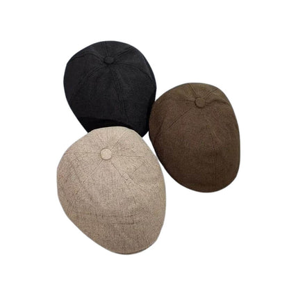Linen Blend Flat Cap | PORT PIRIE