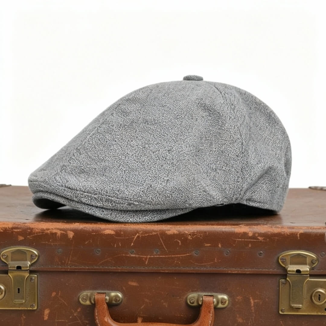 Linen Blend Flat Cap | PORT PIRIE