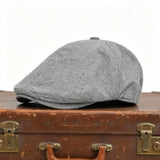 Linen Blend Flat Cap | PORT PIRIE