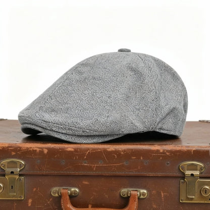 Linen Blend Flat Cap | PORT PIRIE