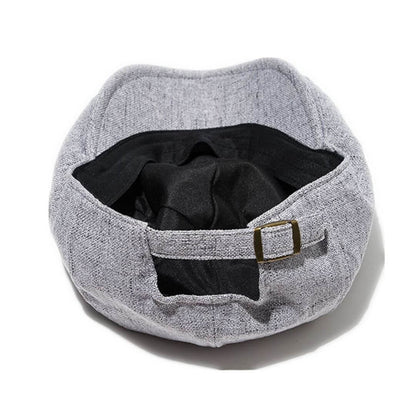 Linen Cotton Flat Cap | SALE