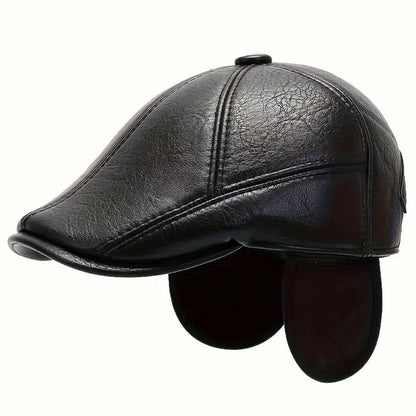 Leather Flat Cap | MAITLAND