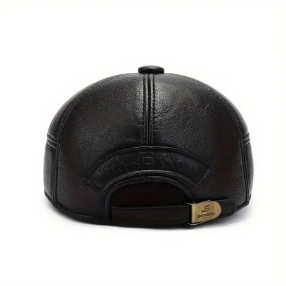 Leather Flat Cap | MAITLAND