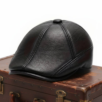 Leather Flat Cap | MAITLAND