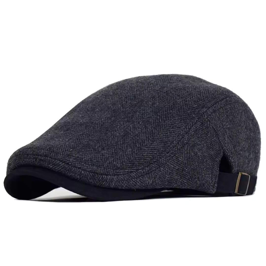 Wool Herringbone Flat Cap | SYDNEY