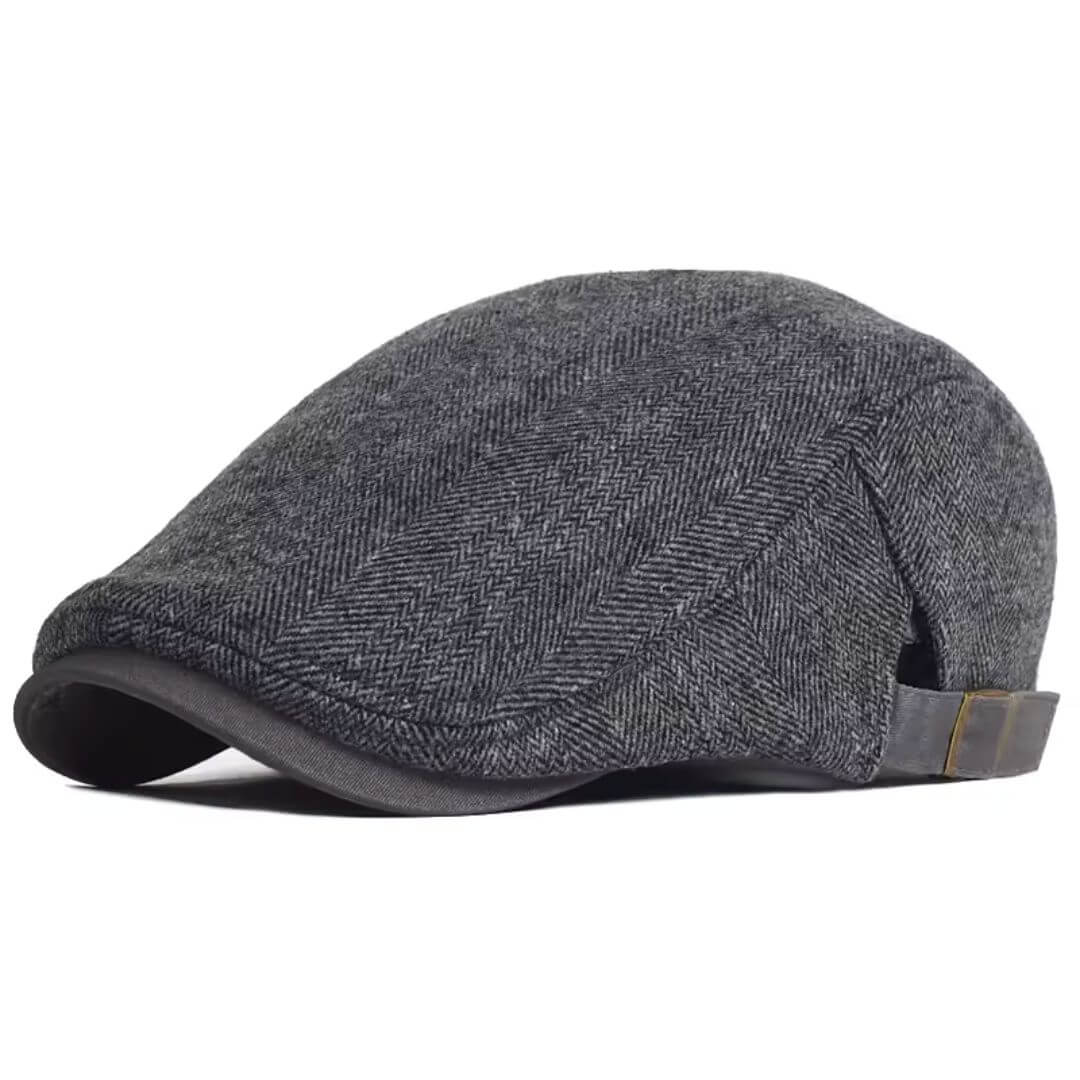 Wool Herringbone Flat Cap | SYDNEY