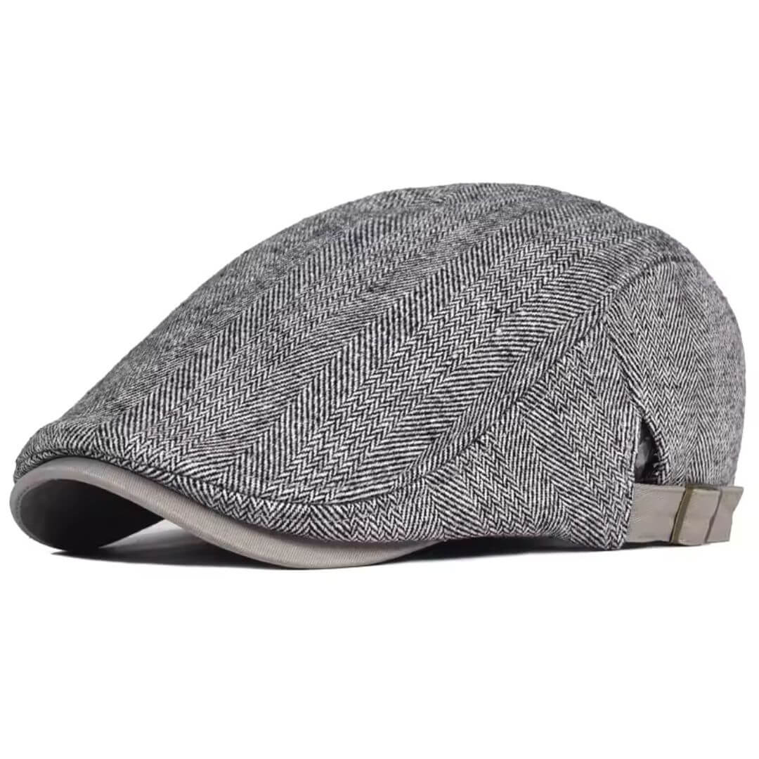 Wool Herringbone Flat Cap | SYDNEY