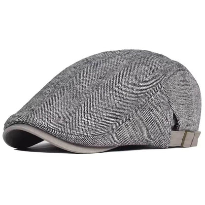Wool Herringbone Flat Cap | SYDNEY