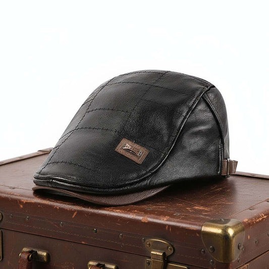 Vegan Leather Flat Cap | CAMPBELLTOWN