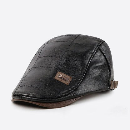 Vegan Leather Flat Cap | CAMPBELLTOWN