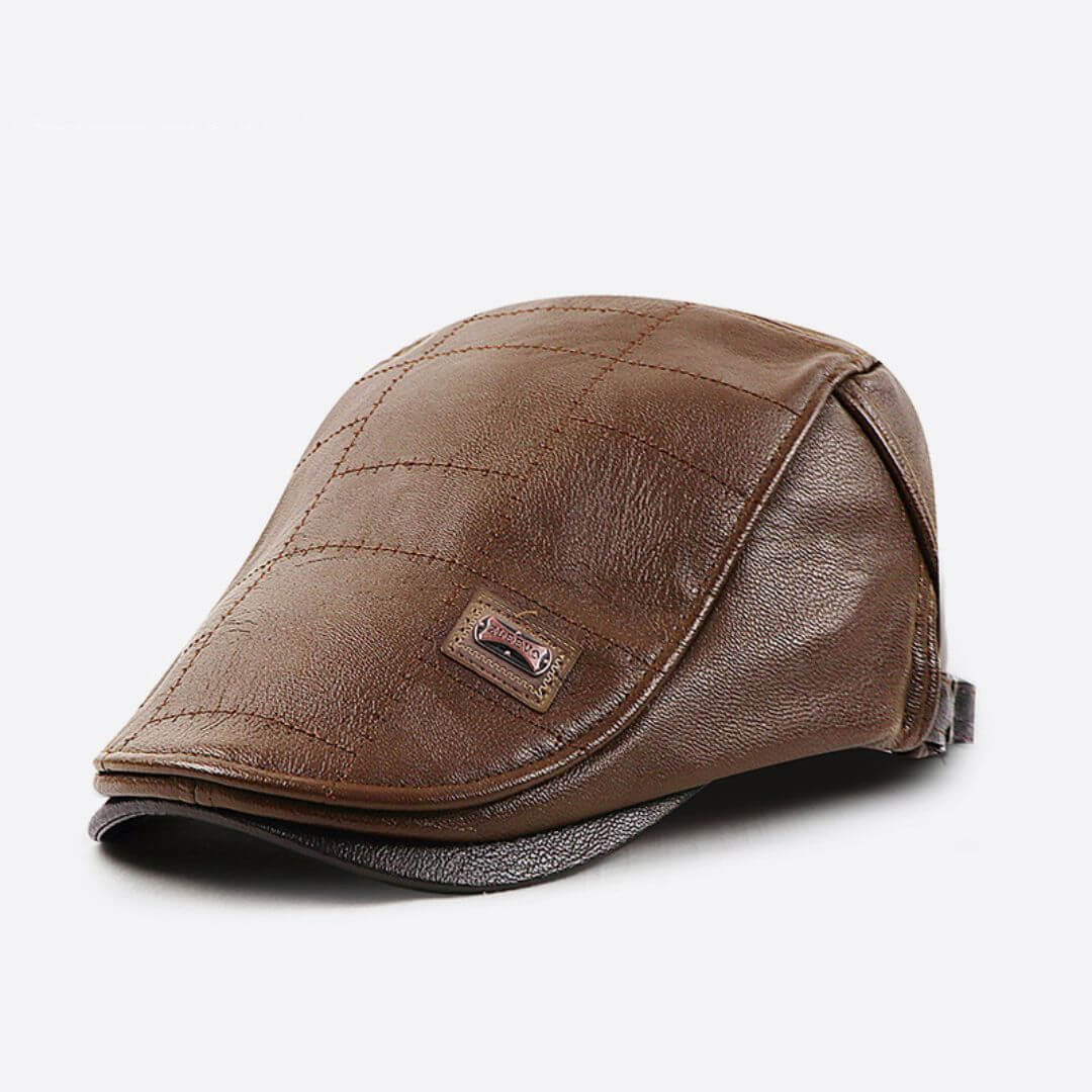 Vegan Leather Flat Cap | CAMPBELLTOWN