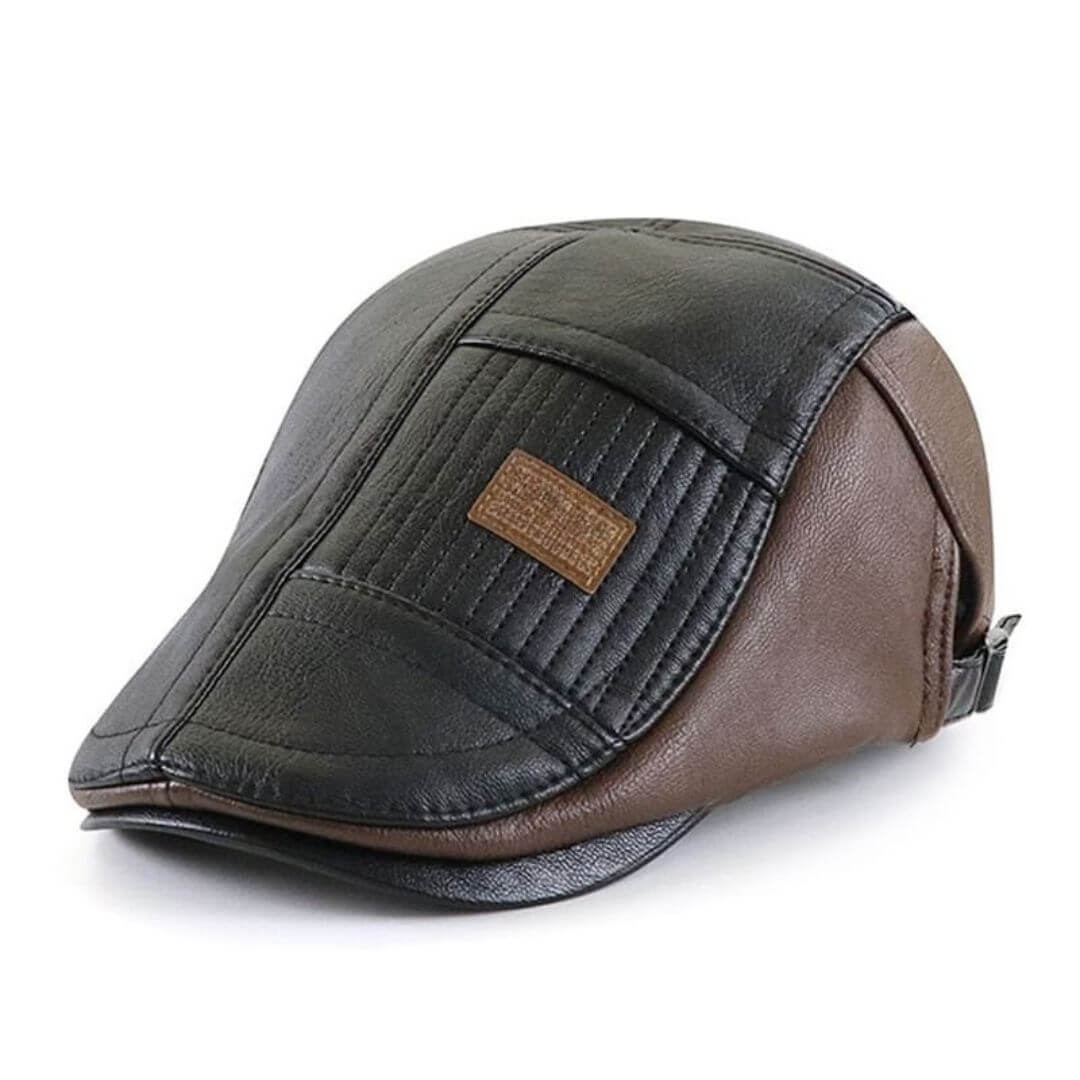 Vegan Leather Flat Cap | TAMWORTH