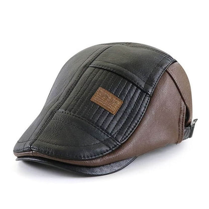 Vegan Leather Flat Cap | TAMWORTH