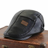 Vegan Leather Flat Cap | TAMWORTH