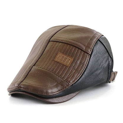 Vegan Leather Flat Cap | TAMWORTH