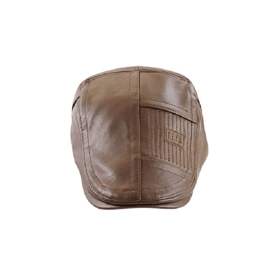 Vegan Leather Flat Cap | TAMWORTH
