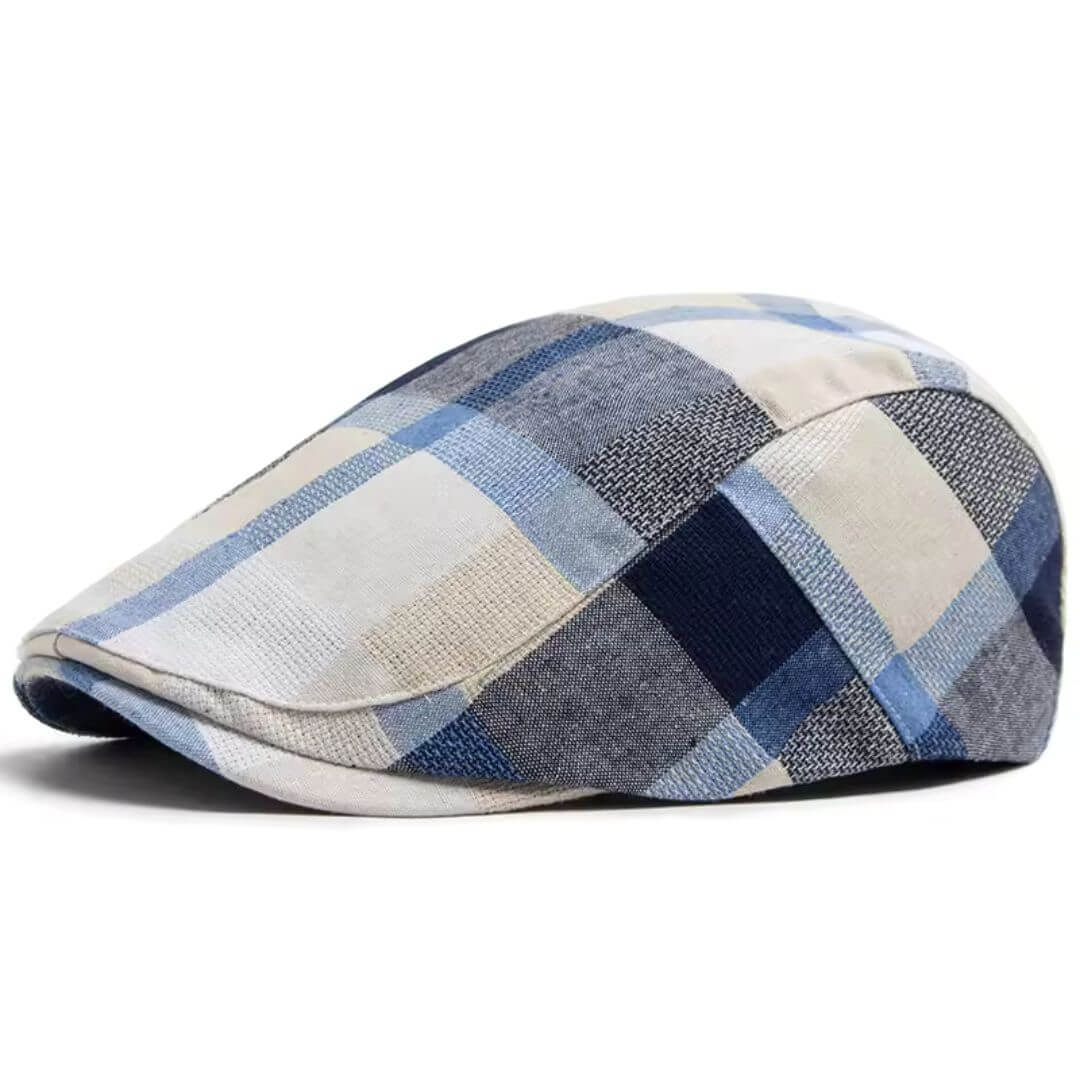 Cotton Patchwork Flat Cap | CESSNOCK